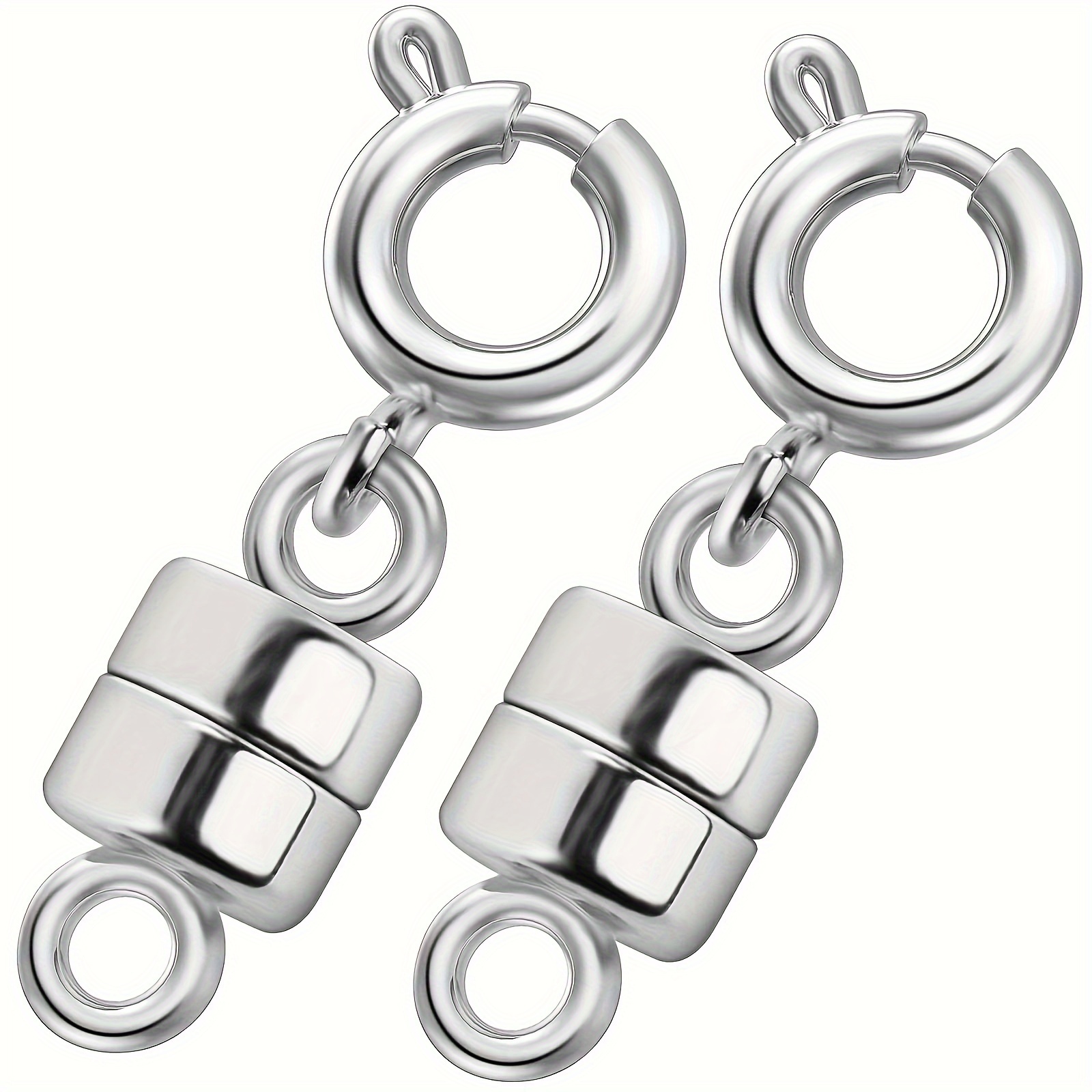 8pcs Stainless Steel Magnetic Necklace Extenders Magnetic Necklace