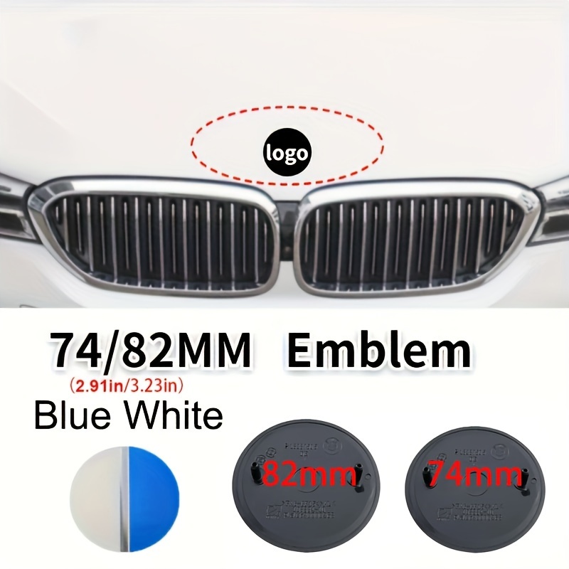 BMW Logo Front Hood Rear Badge Emblem 1unit 82mm For BMW E60 E90