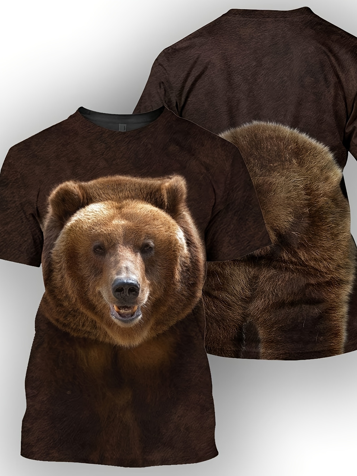 Plus Size 3d Bear T Summer Temu United Kingdom