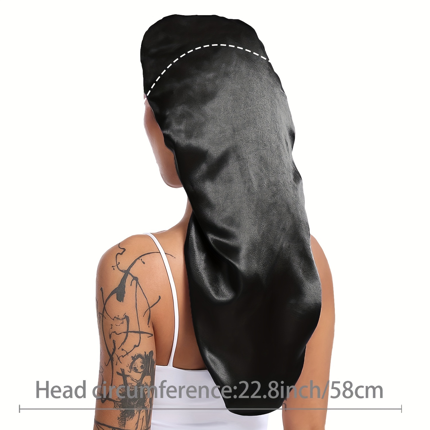 Silk Satin Bonnet Night Sleep Cap Hair Hat For Women Dreadlocks Braids Long  Hair