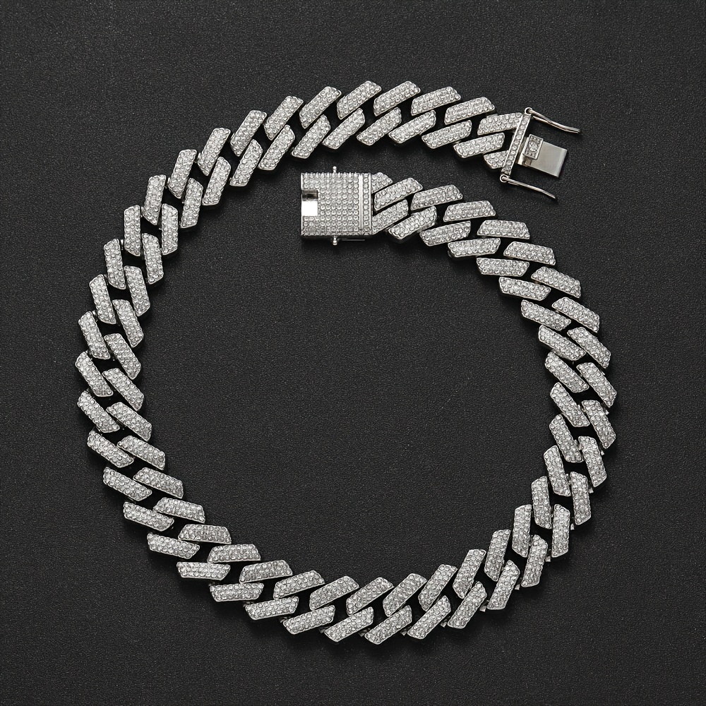 Men's KRKC&CO 20mm Three Rows Diamond Bracelet