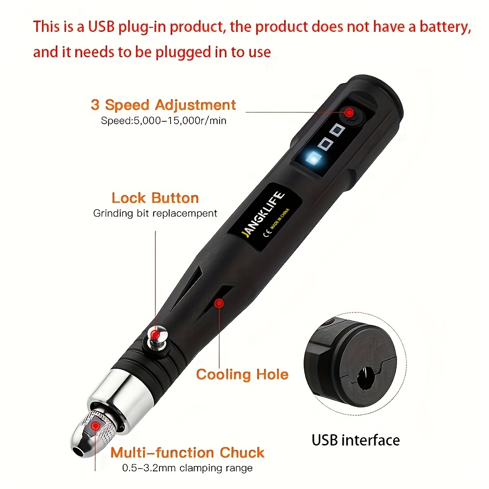 Mini Electric Drill Handheld Usb Drill Rotary Tools For - Temu Italy