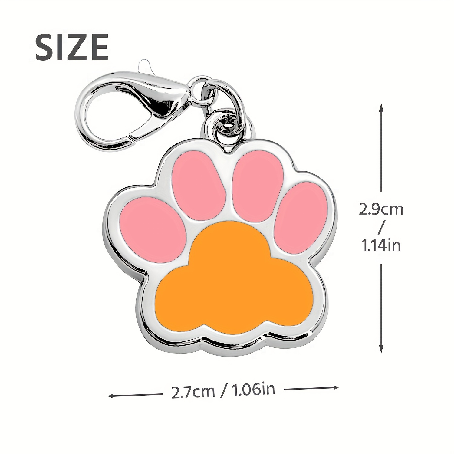 TEMU Étiquette de chien personnalisée de couleur pour animaux de compagnie Étiquette de nom de chien gravée Étiquettes d'identification pour animaux