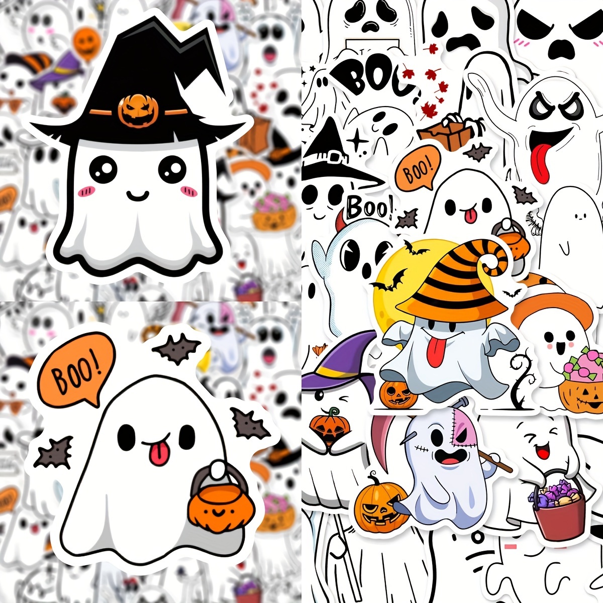100 Stück Neue Halloween Horror Cartoon H Süße Graffiti