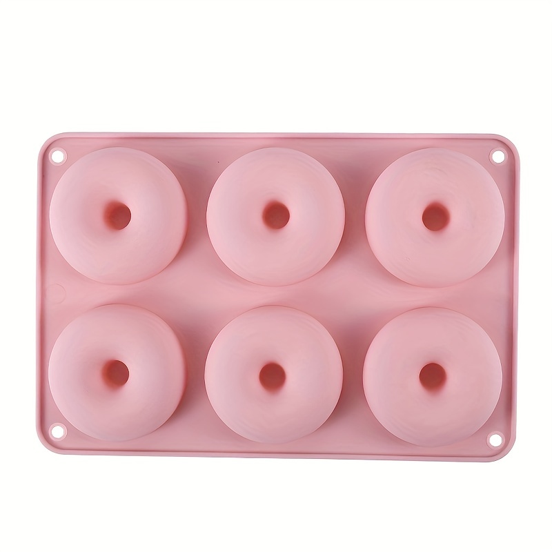  LoveS (2pcs) 6-Cavity Silicone Donut Baking Pan/Non-Stick Donut  Mold, Dishwasher, Oven, Microwave, Freezer Safe : Home & Kitchen