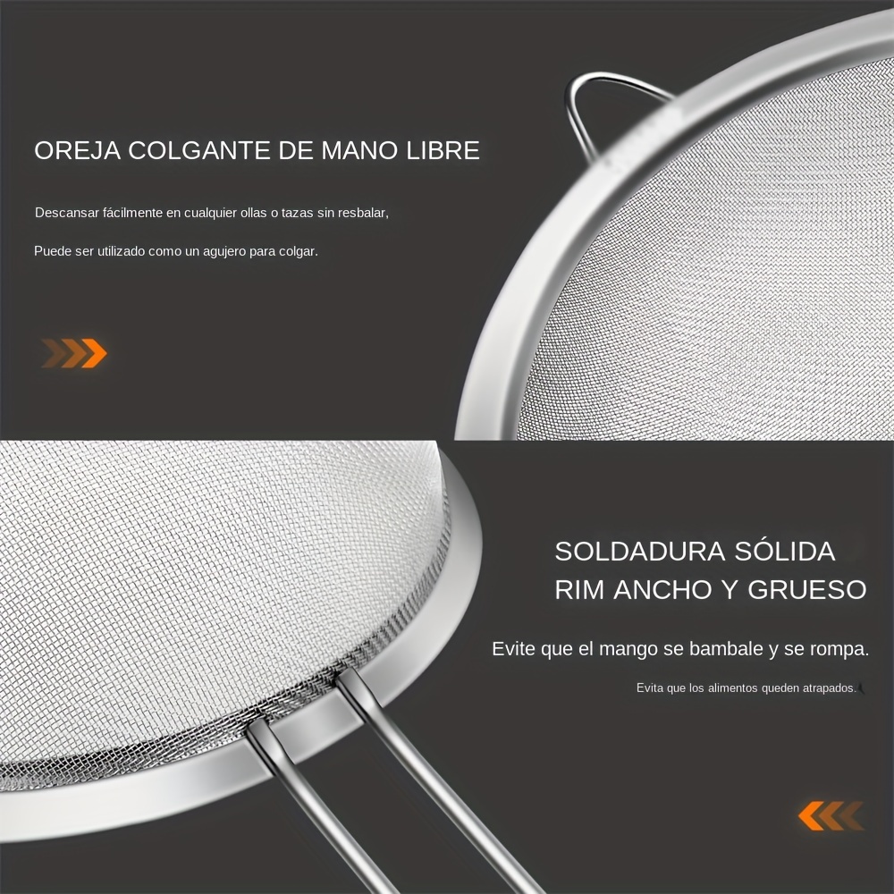 1pc Coladores Malla Coladores Acero Inoxidable Colador - Temu