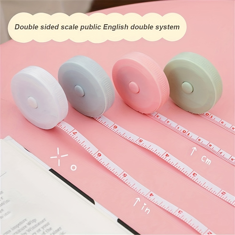 1pc Soft Tape Measure, Double-sided Scale, Retractable Tape Measure,  Suitable For Sewing Measurement And Cutting Process