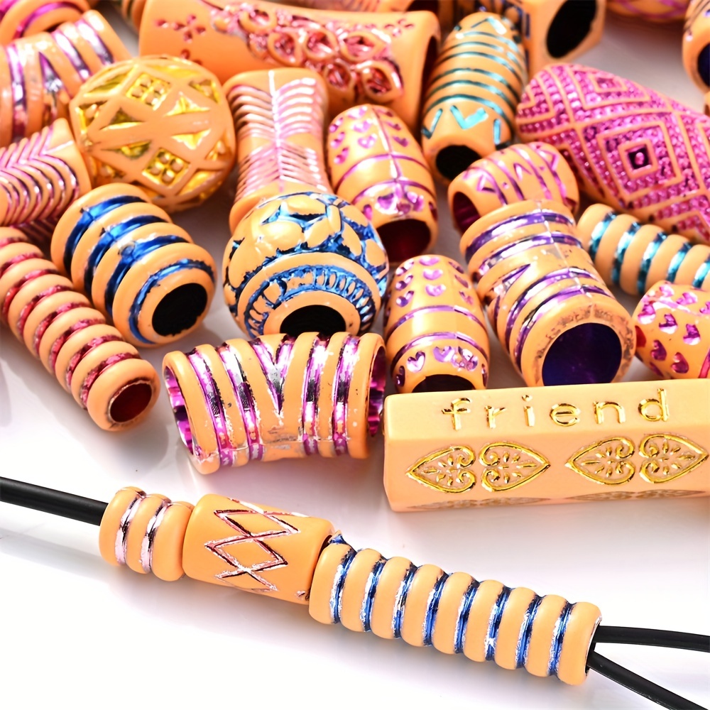 Acrylic Beads Dreadlocks, Large Beads Jewelry Making
