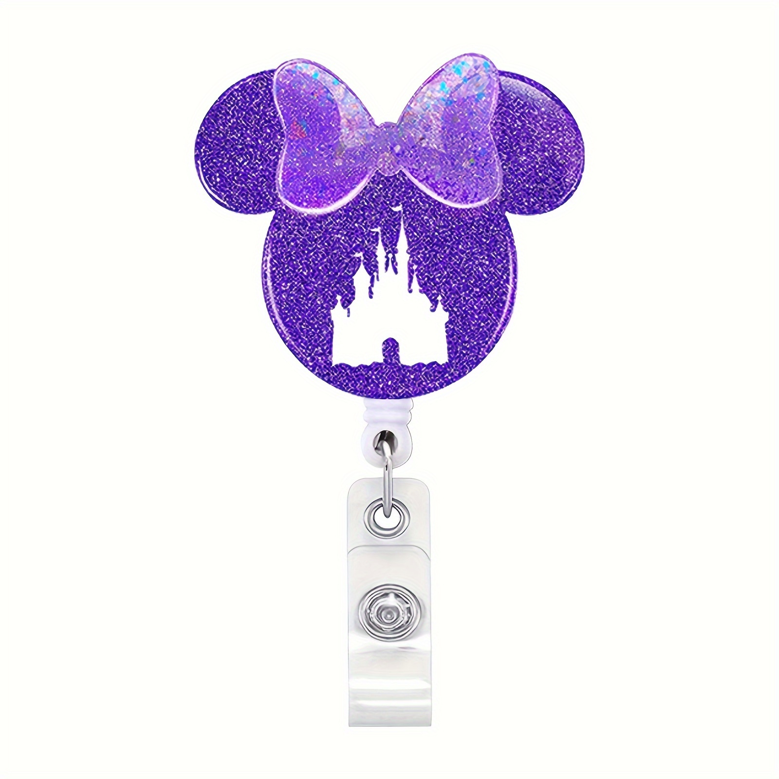 Minnie Inspired Badge Reel Disney Badge Holder Mickey Inspired