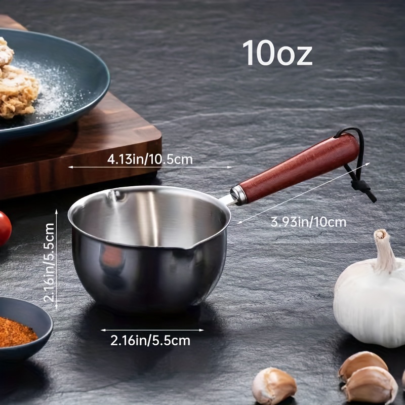 Non-stick Milk Pot Butter Melted Heating Pot Small Saucepan Cheese Pot With  Pour Spouts