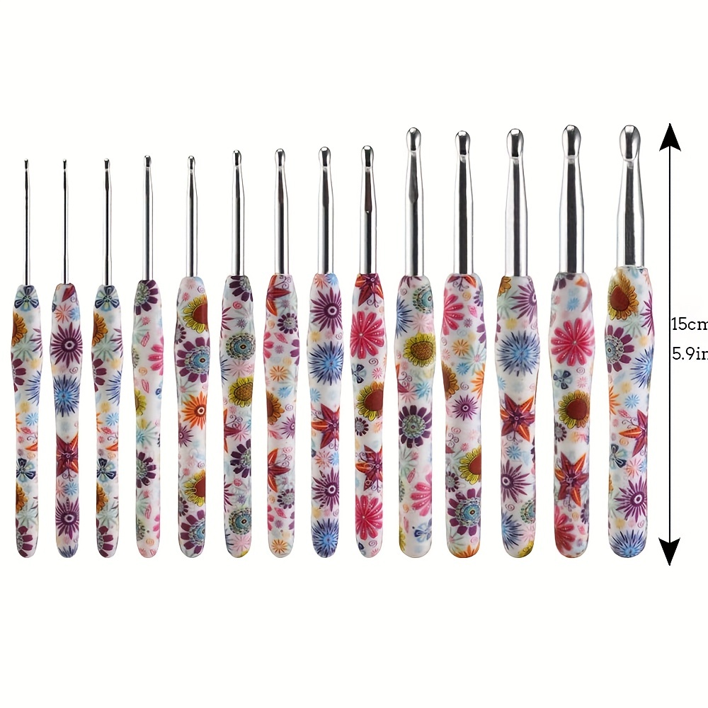 1pc Multicolor DIY Knitting Needle Soft Grip With Ergonomic Handle