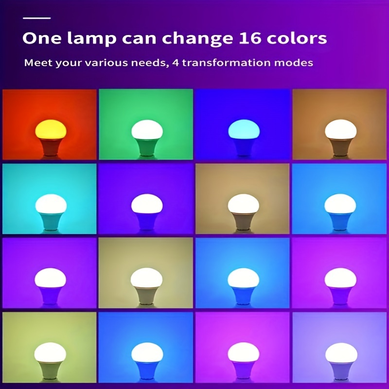Smart Remote Control Bulb Rgb+w 16 Color changing Lights - Temu