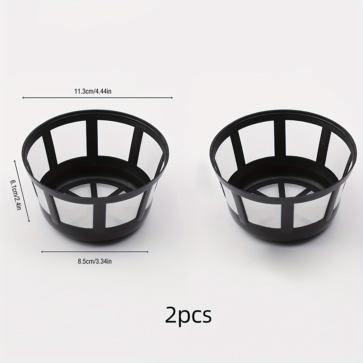 Image of 1pc/2pcs Coffee Filter Holder, Reusable Coffee Filter Basket, Coffee Machine Mesh Filter, Hand Pouring Coffee Filter Basket