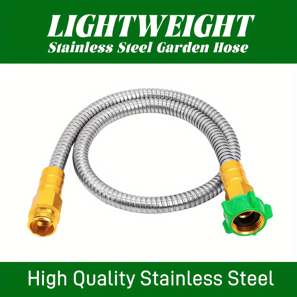 Garden Hose Heavy Duty 304 Stainless Steel Hose Solid - Temu