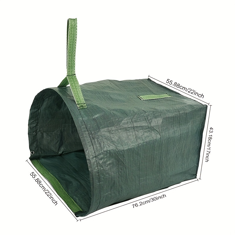 Garden Deciduous Bag Yard Dustpan-type Collecting Leaves Handrail Yard Waste  Reusable Garden Leaves Debris Garbage Bag (color : Green), 53 Gallons - Temu