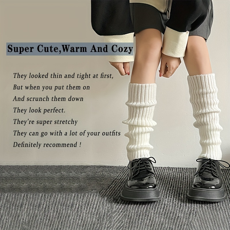 Fashionable Knit Leg Warmers women's Stockings Hosiery - Temu Austria