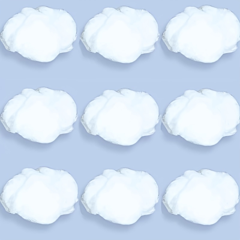 6pcs Large, Medium And Small Cotton Simulation Cloud Decorations 3D  Artificial Fake Clouds Props, Clouds For Ceiling, Room DIY Cloud Decor Art  Stage W