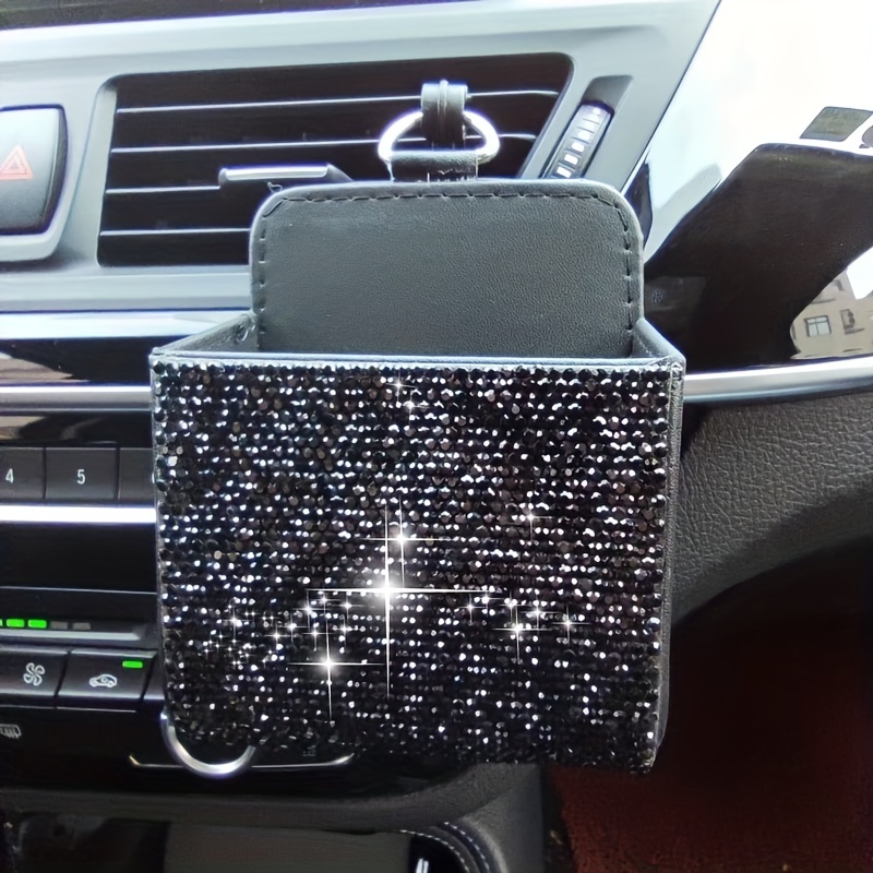 Leather Car Storage Box: Multifunctional Air Outlet Mobile - Temu