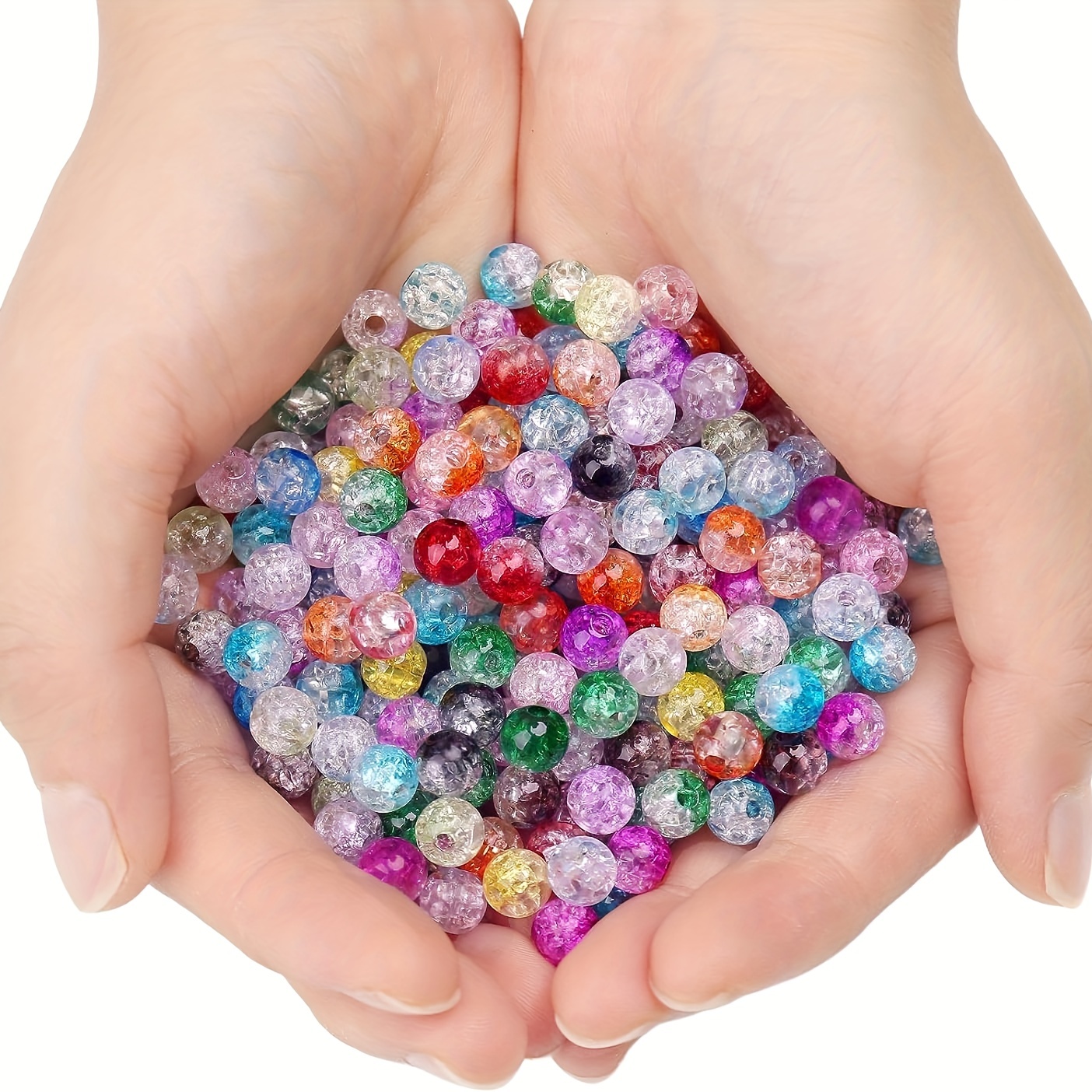 50pcs Bubblegum Beads, Cow Beads Bubblegum Beads 20mm Bulk, Focal Beads 20mm Beads Bubble Beads Round Beads for Jewelry Making Jumbo Beads Chunky