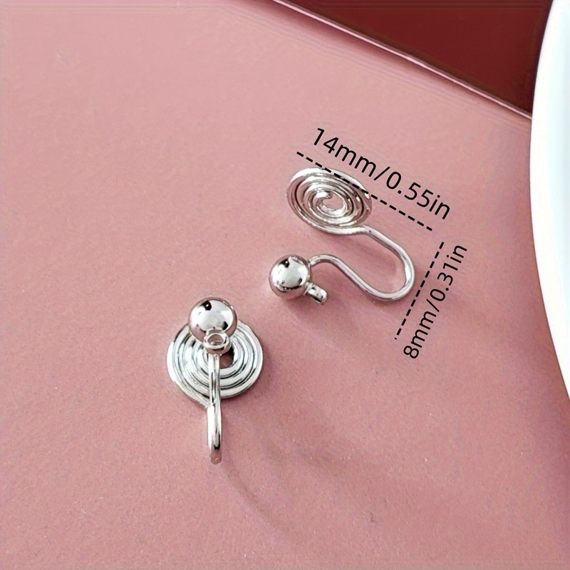 Clip on Earring Converter With Ring For Diy - Temu