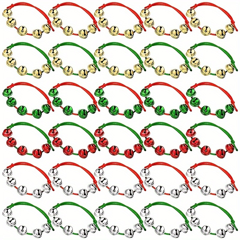 Christmas Bell Bracelet Jingle Bell Adjustable Holiday Fun Gift