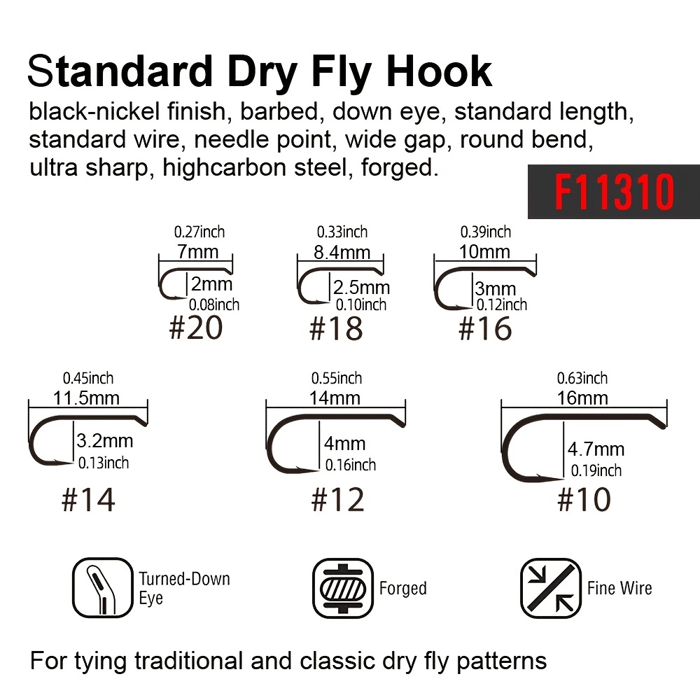 Premium Fly Tying Hooks Dry Wet Nymph Shrimp Caddis Scud - Temu
