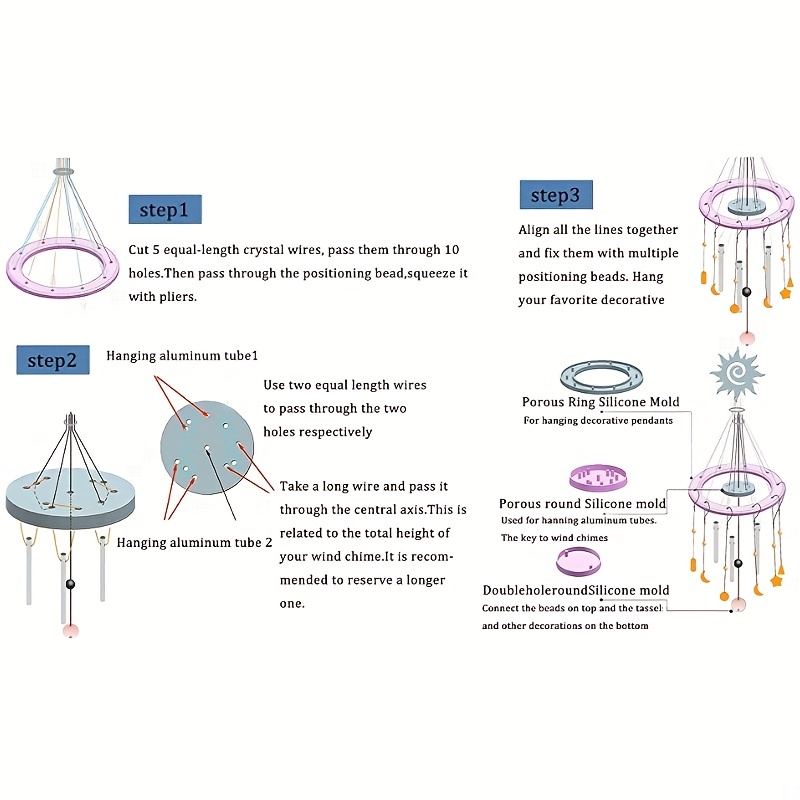 DIY Handmade Crystal Epoxy Resin Mold Star Sun Moon Resin Mold Planet  Ornament Pendant ins Wind Silicone Mold For Resin