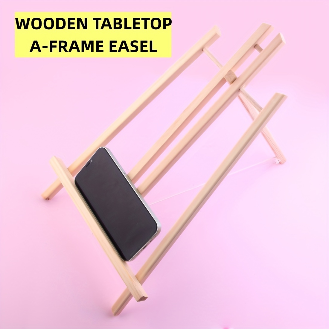 10.5 Small Tabletop Display Stand A-Frame Artist Easel, 6 Pack - Portable  Beechwood Tripod, 10.5” - 6 Pack - Ralphs