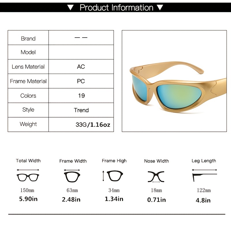 Y2K Future Sense Sports Sunglasses