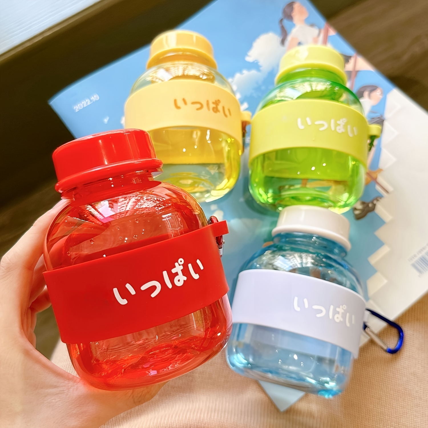 Lightweight Water Bottle, Solid Color Portable Plastic Water Cup, Small  Capacity Portable Water Bottle, For Outdoor Camping, Car Driving, Travel -  Temu