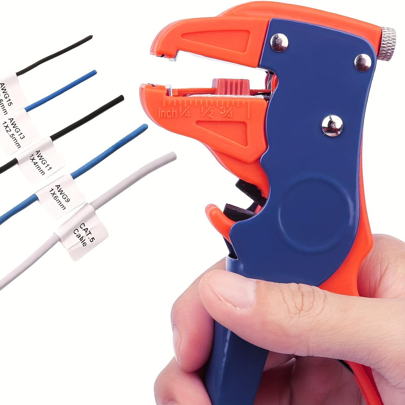 

Automatic Wire Stripper And Cutter, 2 In 1 Wire Stripper Tool, Adjustable 10-24 Awg Electrical Cable Wire Stripping Tool Eagle Nose Plier For Electronic And Automotive Repair