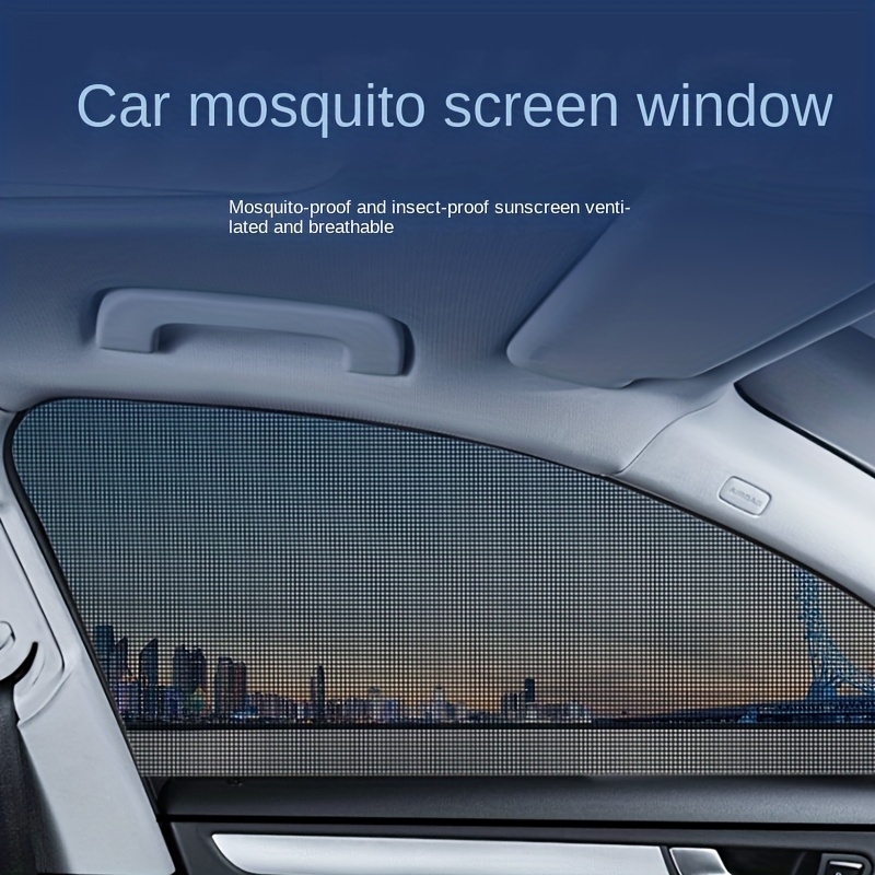 2 Stück Autofenster-türabdeckung, Uv-schutz-sonnenschutznetz, Auto