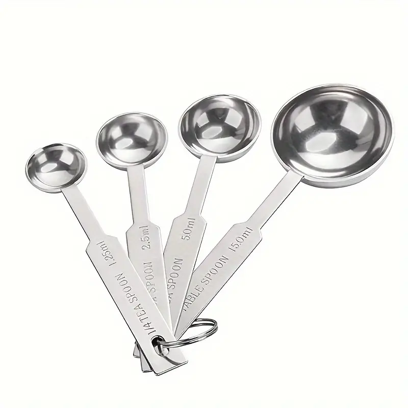 Measuring Spoons Set, Includes,,, 1 Tbsp, Food Grade Stainless Steel  Measuring Spoons, Tablespoon And Teaspoon For Measure Liquid And Dry  Ingredients, Baking Tools - Temu