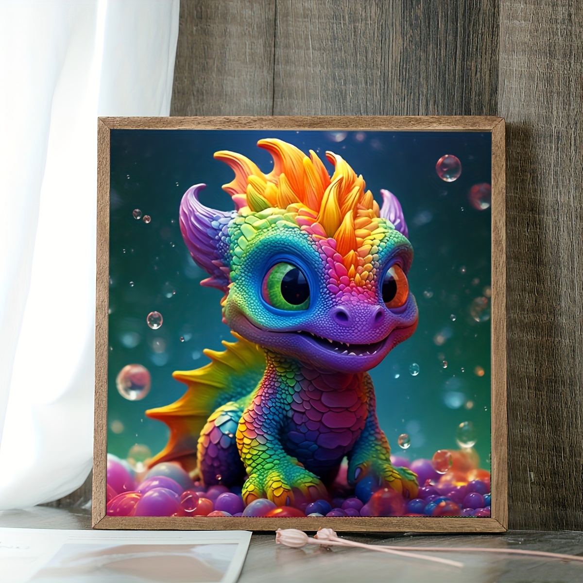 Modern Girl Dragon Diamond Painting Kits DIY Adult Children  Cartoon Diamond Painting Kits - Suitable for Natural Aesthetic Room Decor  and Gifts 8x12Inch