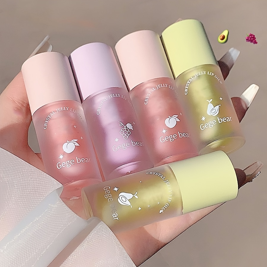 Peach Flavor Water Glow Crystal Jelly Lip Plumping Gloss