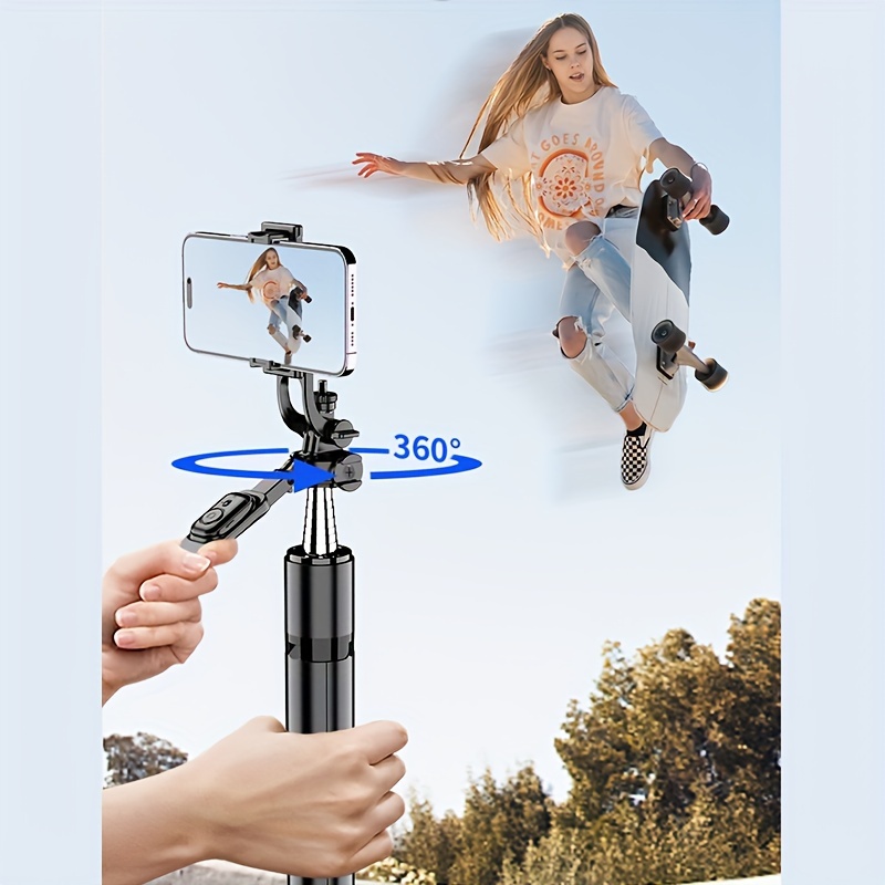 Palo selfie invisible de 49 pulgadas con trípode clip para teléfono GoPro  Insta360, mango de poste de extensión de fibra de carbono impermeable para