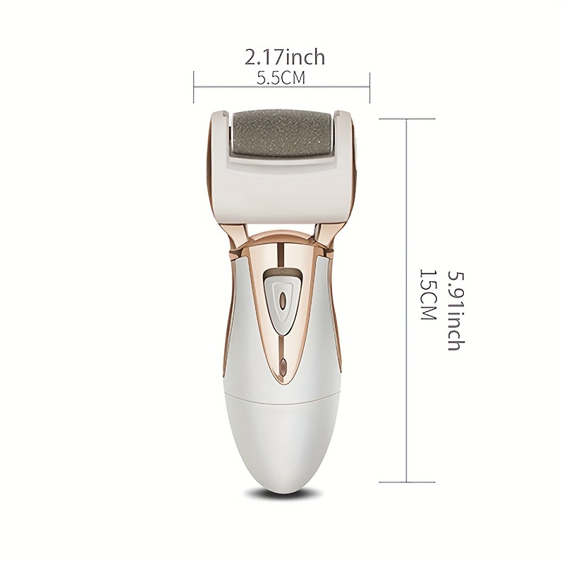 Maxbell Portable Foot File Callus Remover Pedicure Rough Heel Hard Skin  Remover Gold