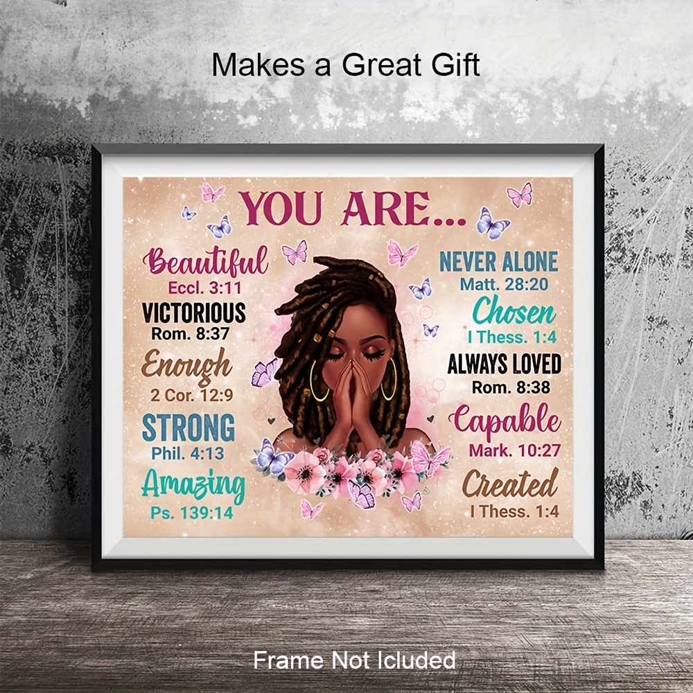 Christian Wall Art Set,christian Wall Art Teen Girl,bible Verse Wall Art  for Girls,christian Wall Art Affirmations,christian Girl Sign 