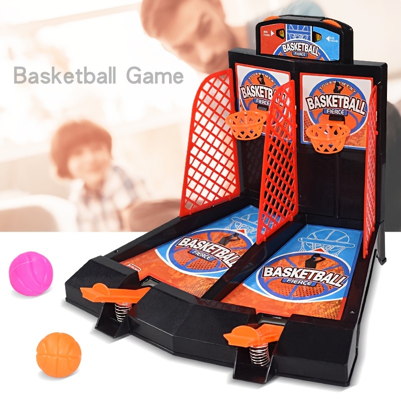 2 pièces Double bataille de basket-ball jouets enfants doigt catapulte  terrain de basket-ball de