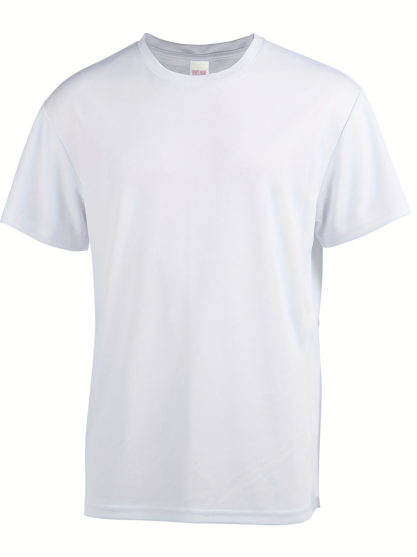 Men's Solid Loose Active Workout Tee Top