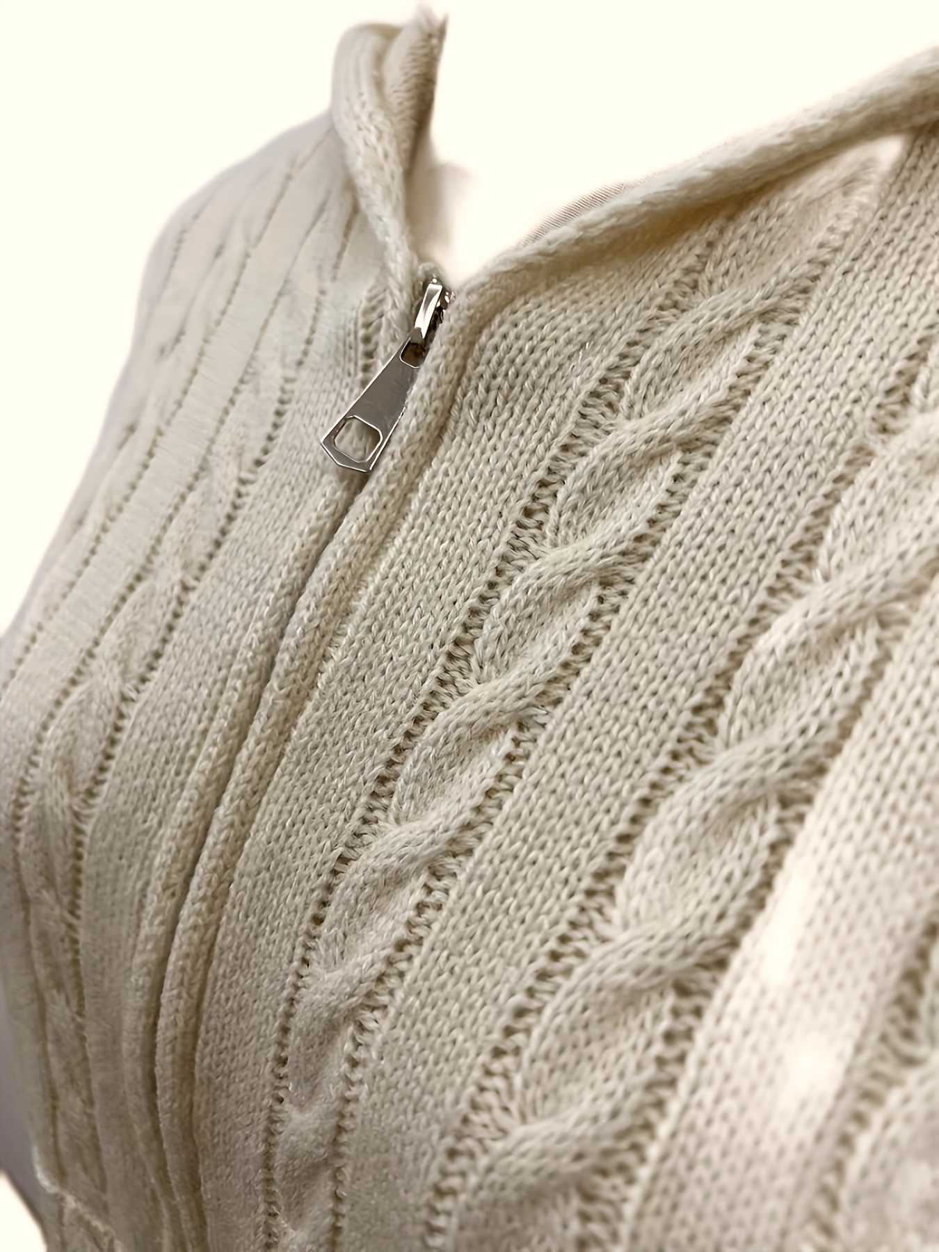 Hooded knit zip-up cardigan, Contemporaine, Shop Women's Cardigans