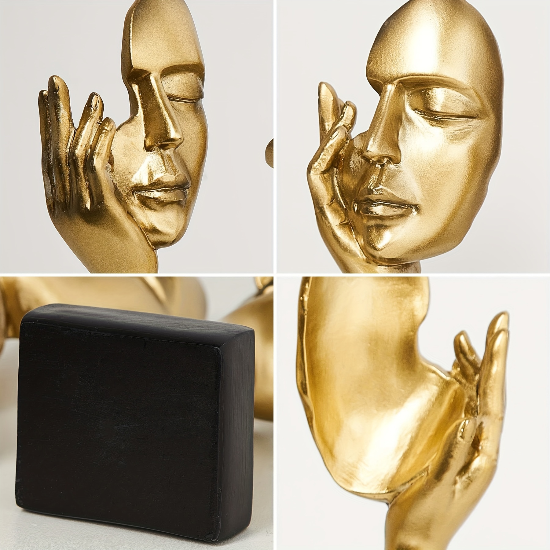 Pacote de 3 Peças de Tabuleiro Escultura Peças de Ornamento Estátua