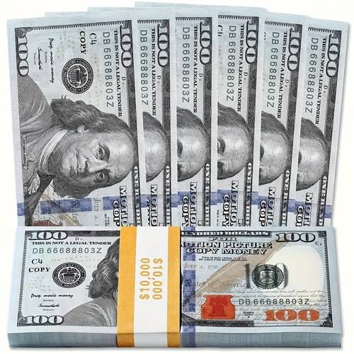 1000 PCS Movie Prop Money – Realistic $100 Bills, Best Quality For Parties, USA Shipping