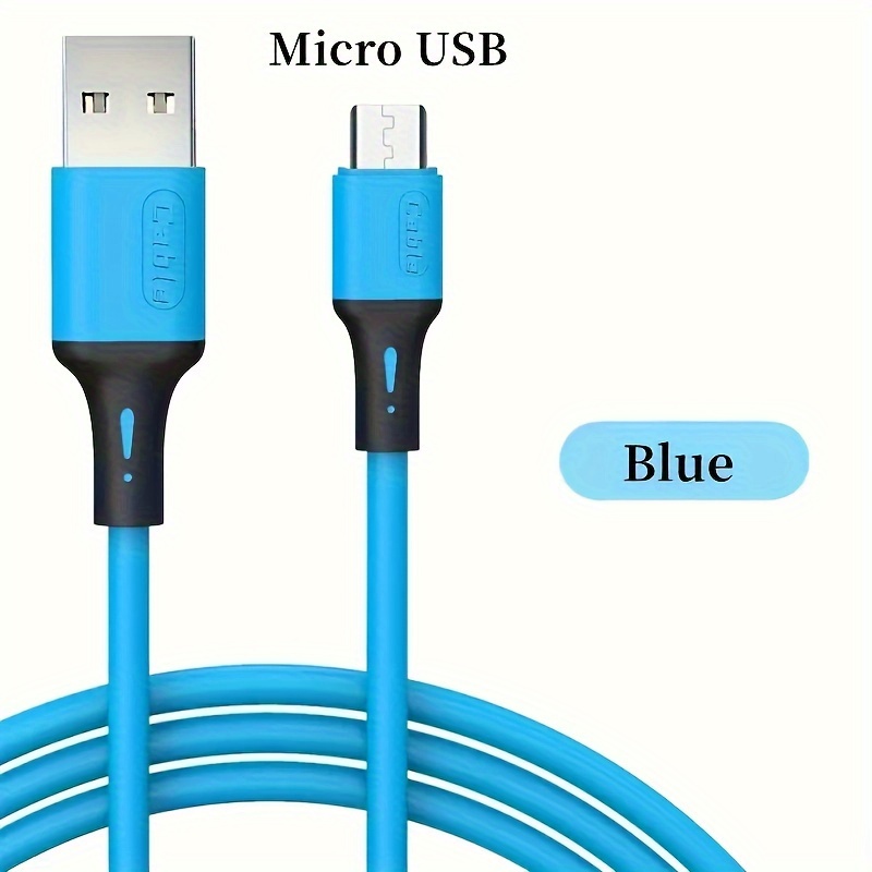 Câble Data 2,4A USB-C - 1M Liquid Silicone Fast Charge