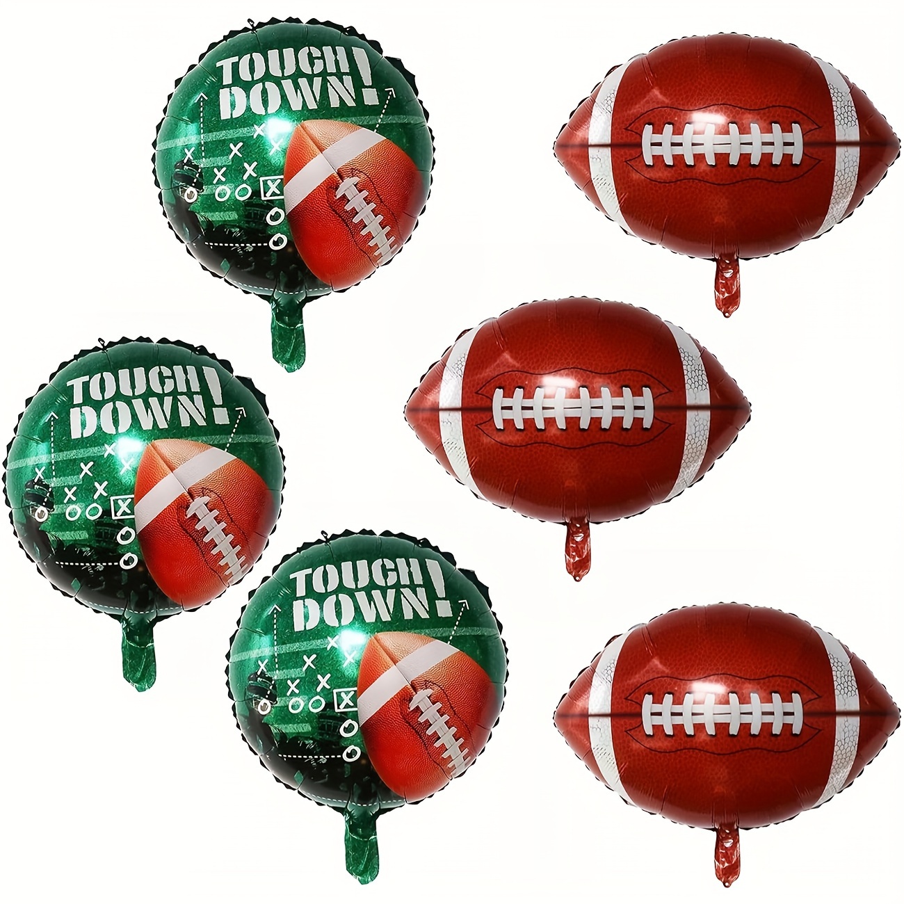 Paquete de 20 globos de fútbol, globos de aluminio Mylar para decoración de  fiestas de cumpleaños