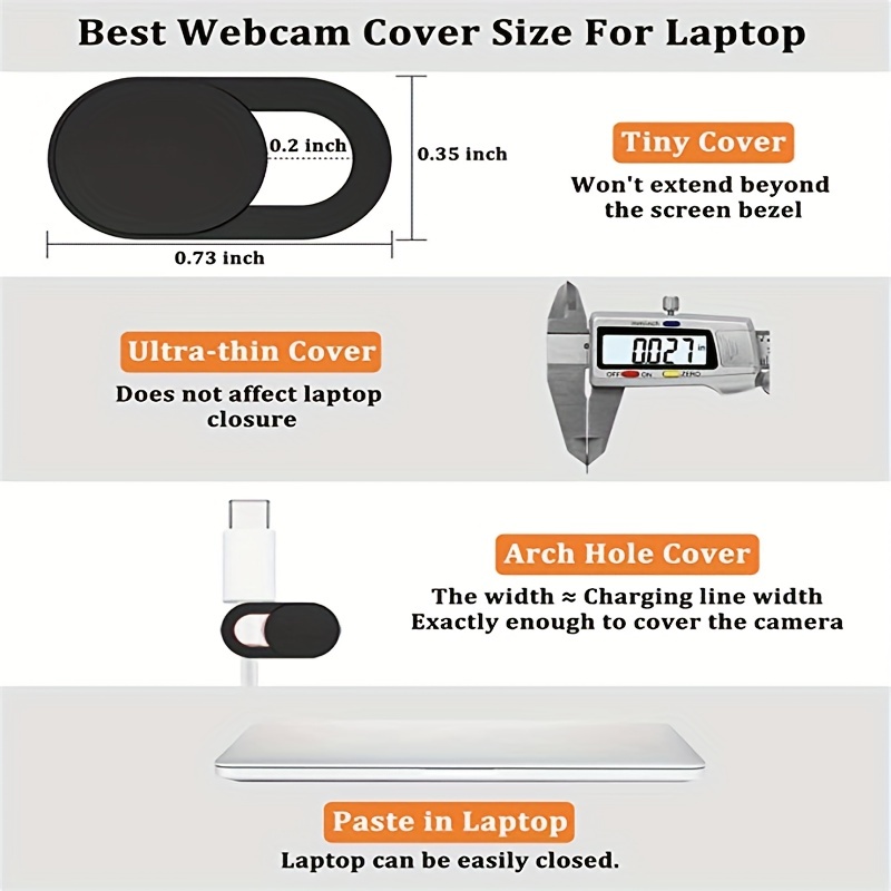 Webcam Protective Case Slim Laptop Camera Cover Slideshow - Temu