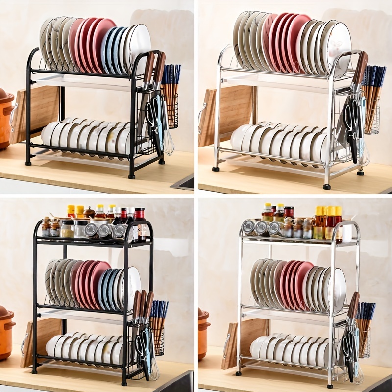 40cmBowl/Dish Drainer Rack Organizer Storage Cabinet Drawer Plate