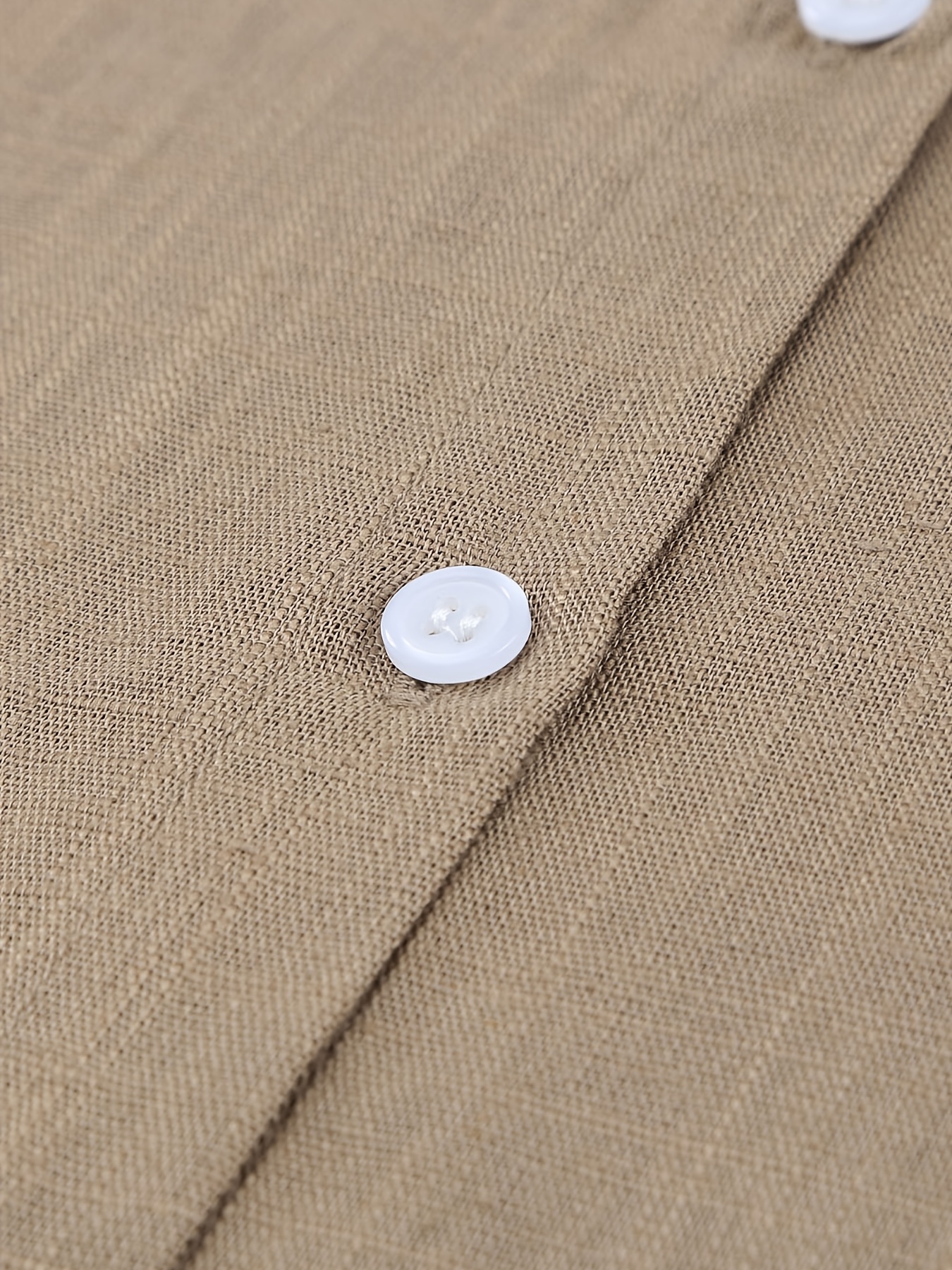 Blusa de mujer Blusa blanca de manga larga con botón de * sólido
