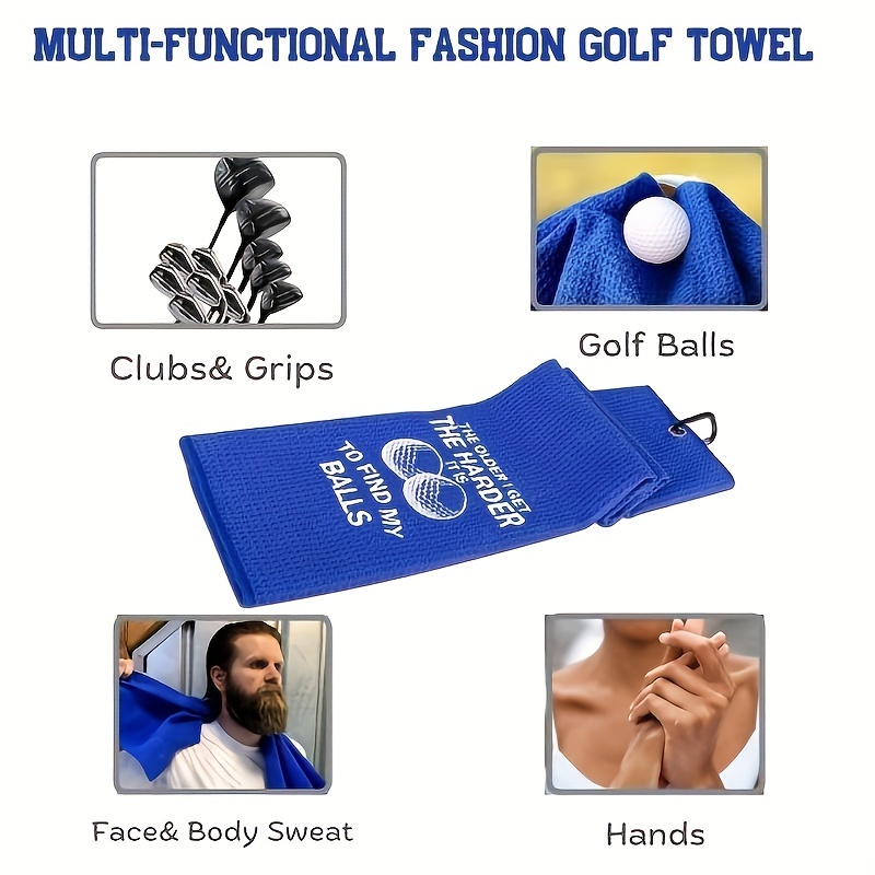 Embroidered Funny Golf Towel With Clip Perfect Golf Gifts - Temu