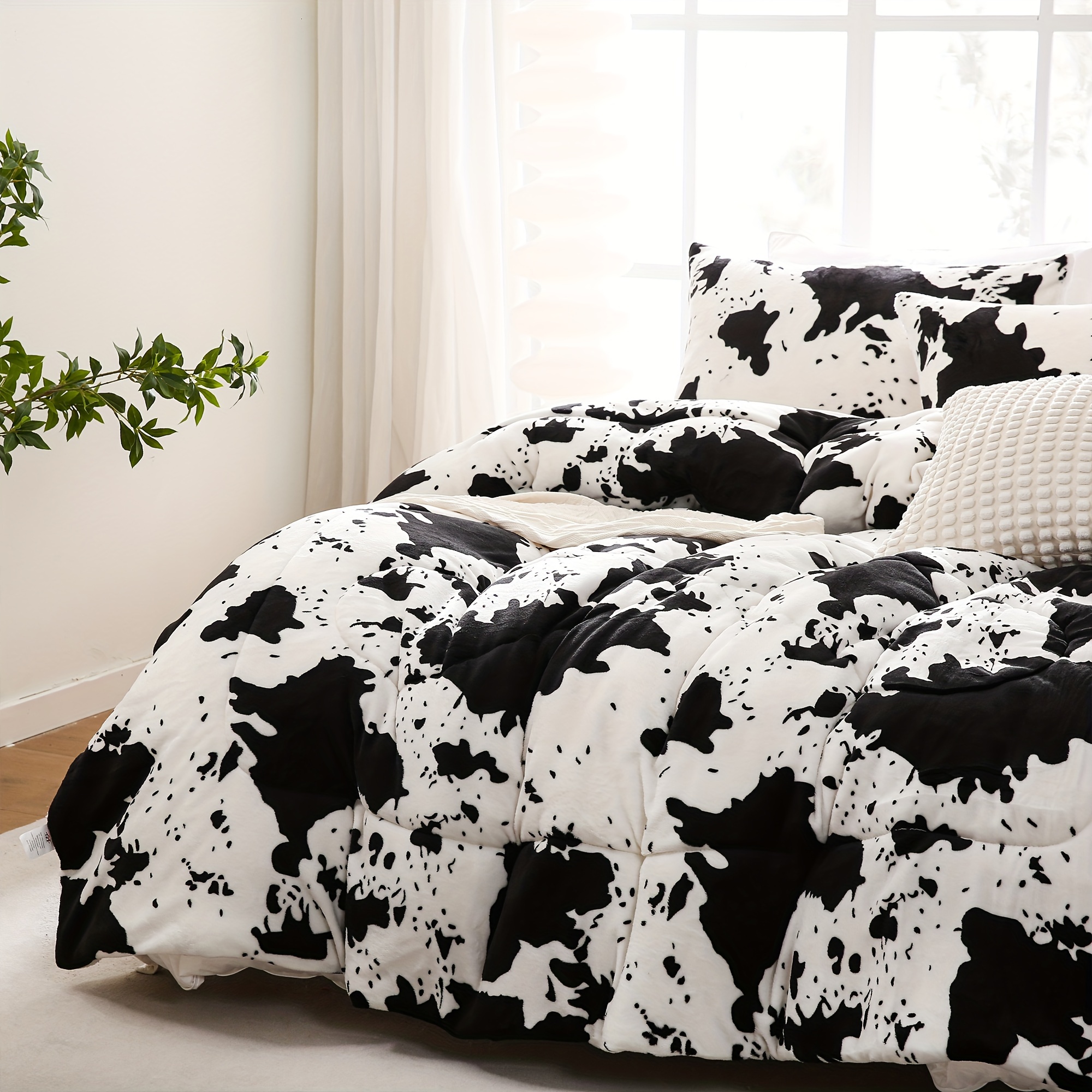 2 3pcs Fashion Flannel Sherpa Comforter Set 1 Comforter 1 2 Temu New